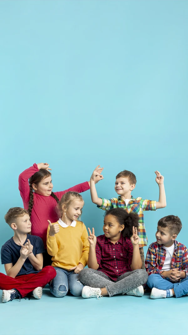Grupo de niños en Speakids academia de inglés.